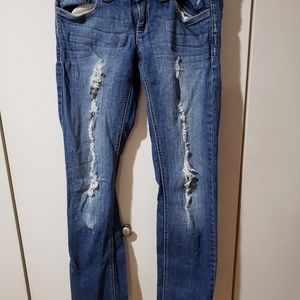 2.1 denim size 24 blue skinny jeans